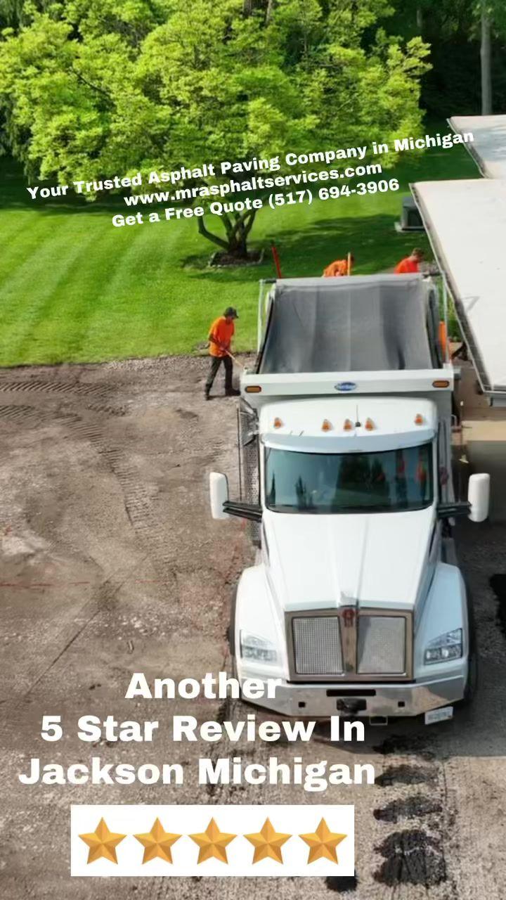 Commercial asphalt surface